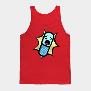 Pharmacy Pop Art Cartoon Capsule Tank Top